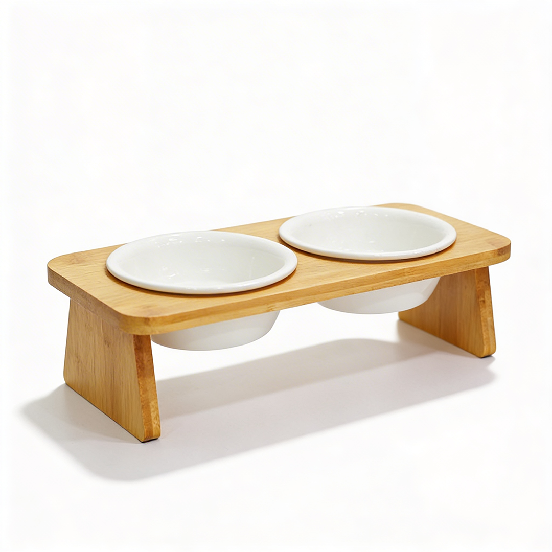 Bowl with Wooden Base