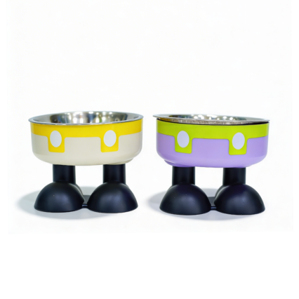 Stainless steel plate with feet