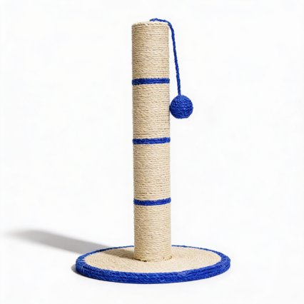 Scratch pole with ball toy