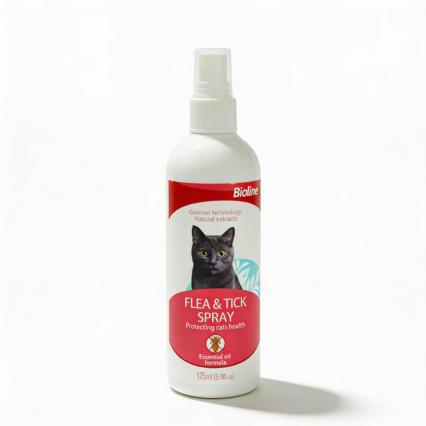 Bioline flea and tick spray for cats