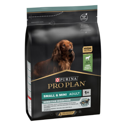 Pro Plan (Small- medium )Mini Adult Sensitive Digestion Dry Dog Food with Lamb 3Kg